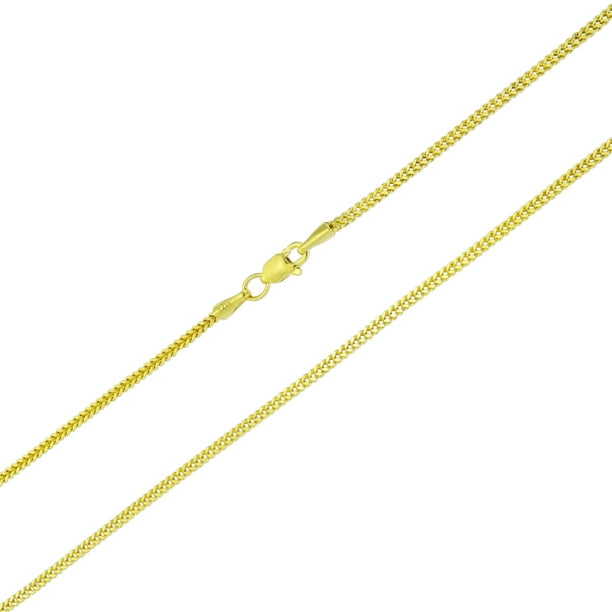10K YELLOW GOLD 1.5MM-3.5MM CUBAN CHAIN CURB  LINK PENDANT NECKLACE 16" 24" 